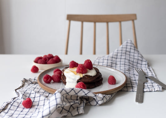 Matt's plant based banana & chocolate pancakes