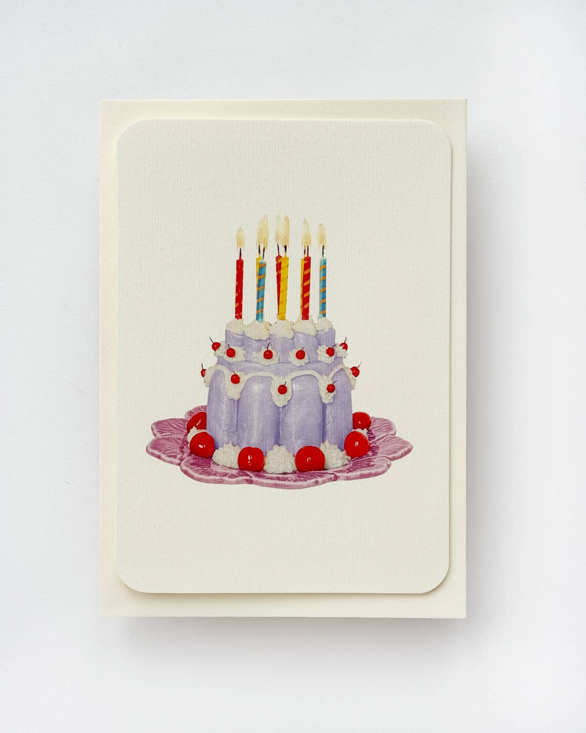 Greeting Card - Lavender Cream Blancmange
