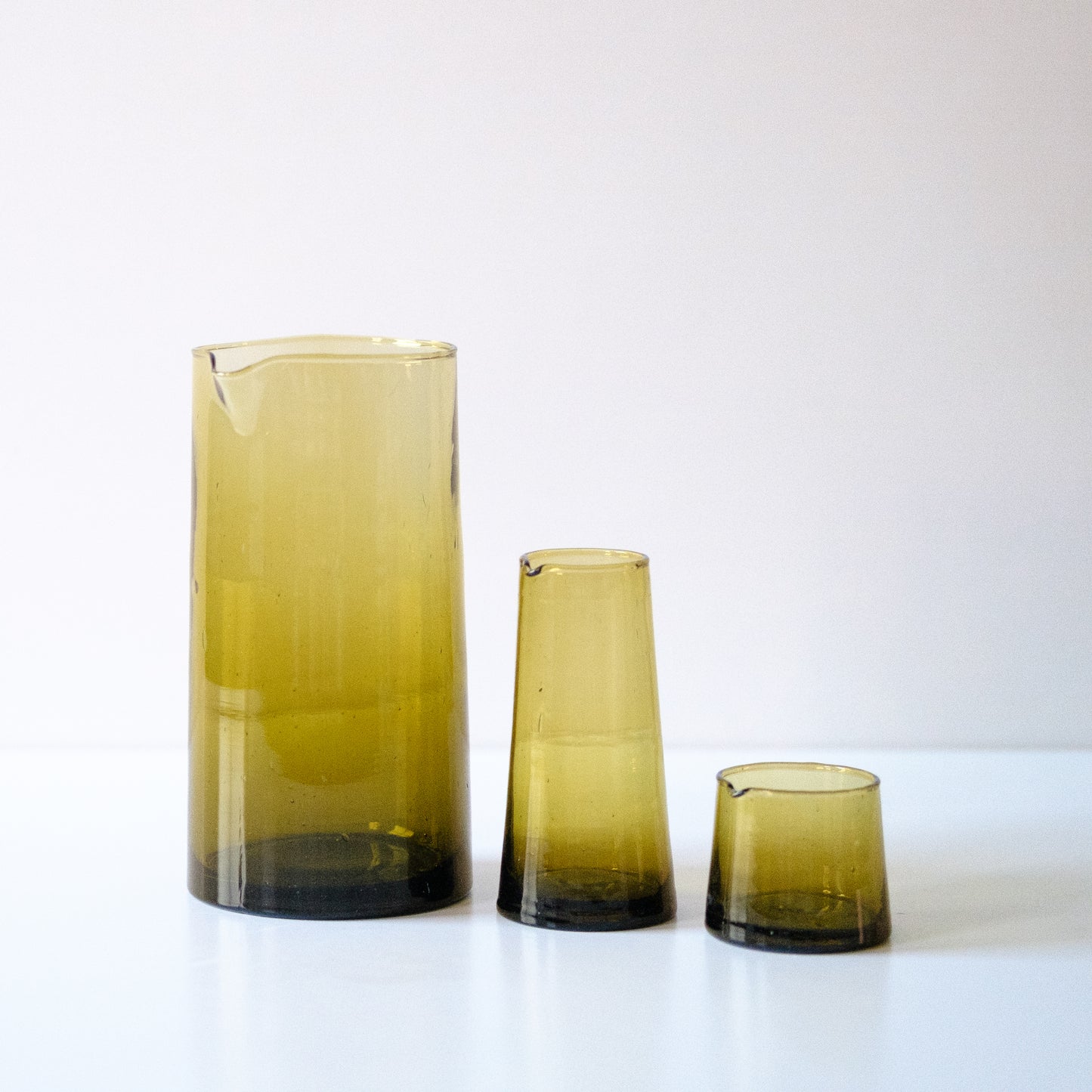 Recycled Glass Jug - Amber