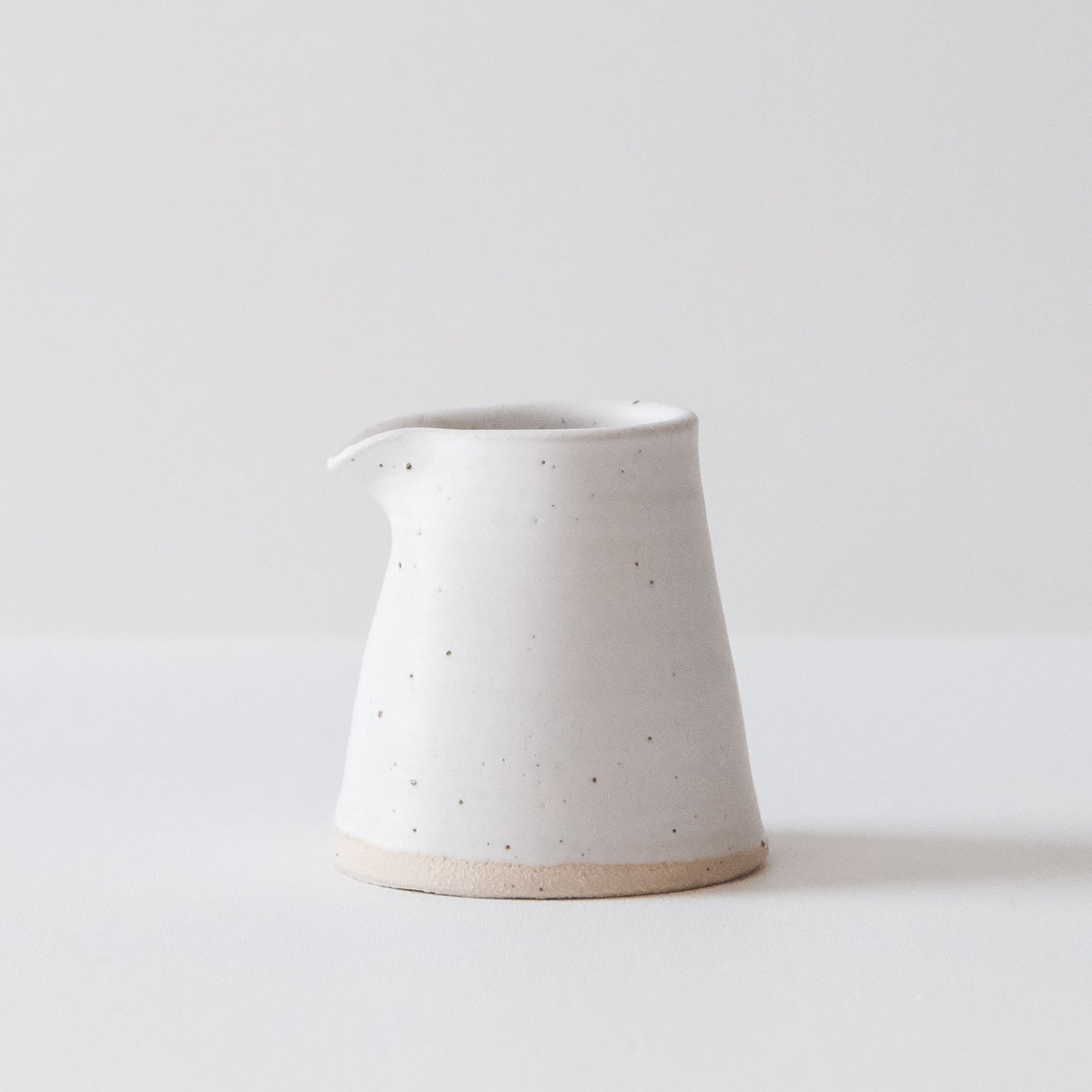 Milk Jug - Matte White & Speckle