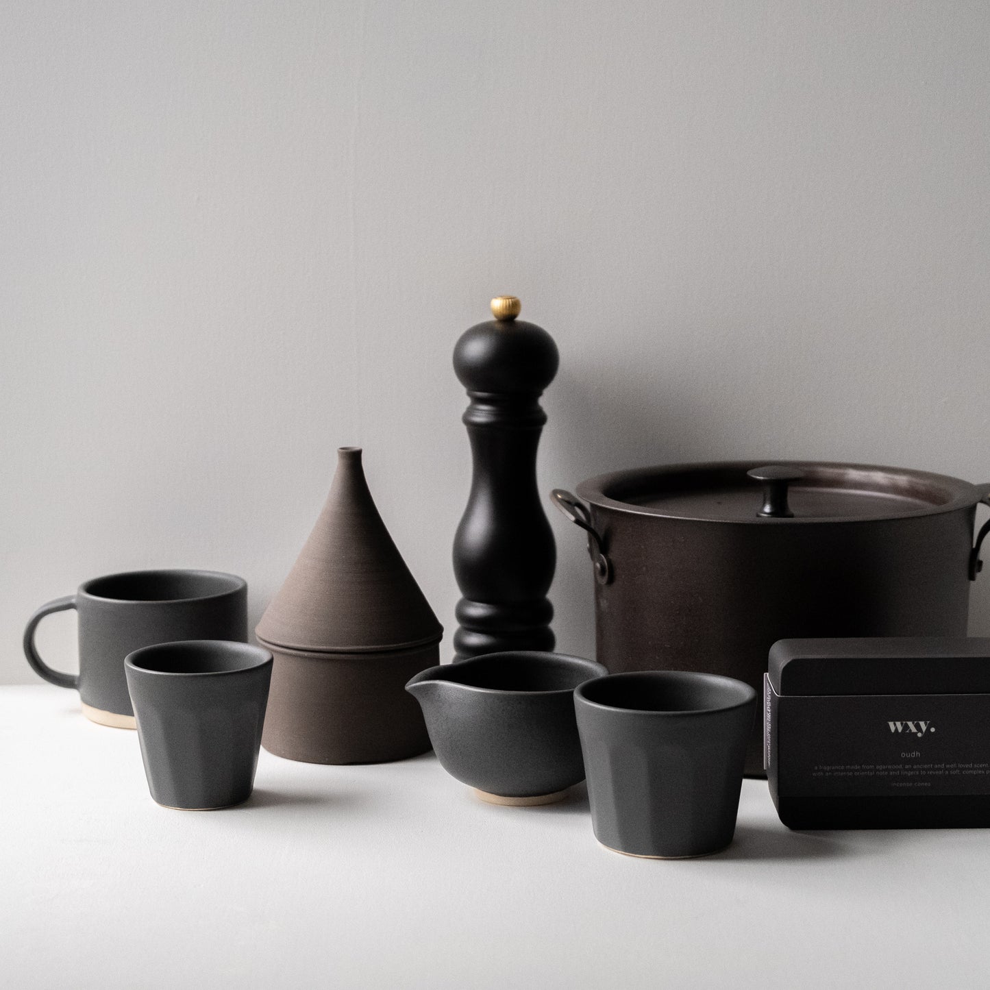 Faceted Cortado Cup - Charcoal