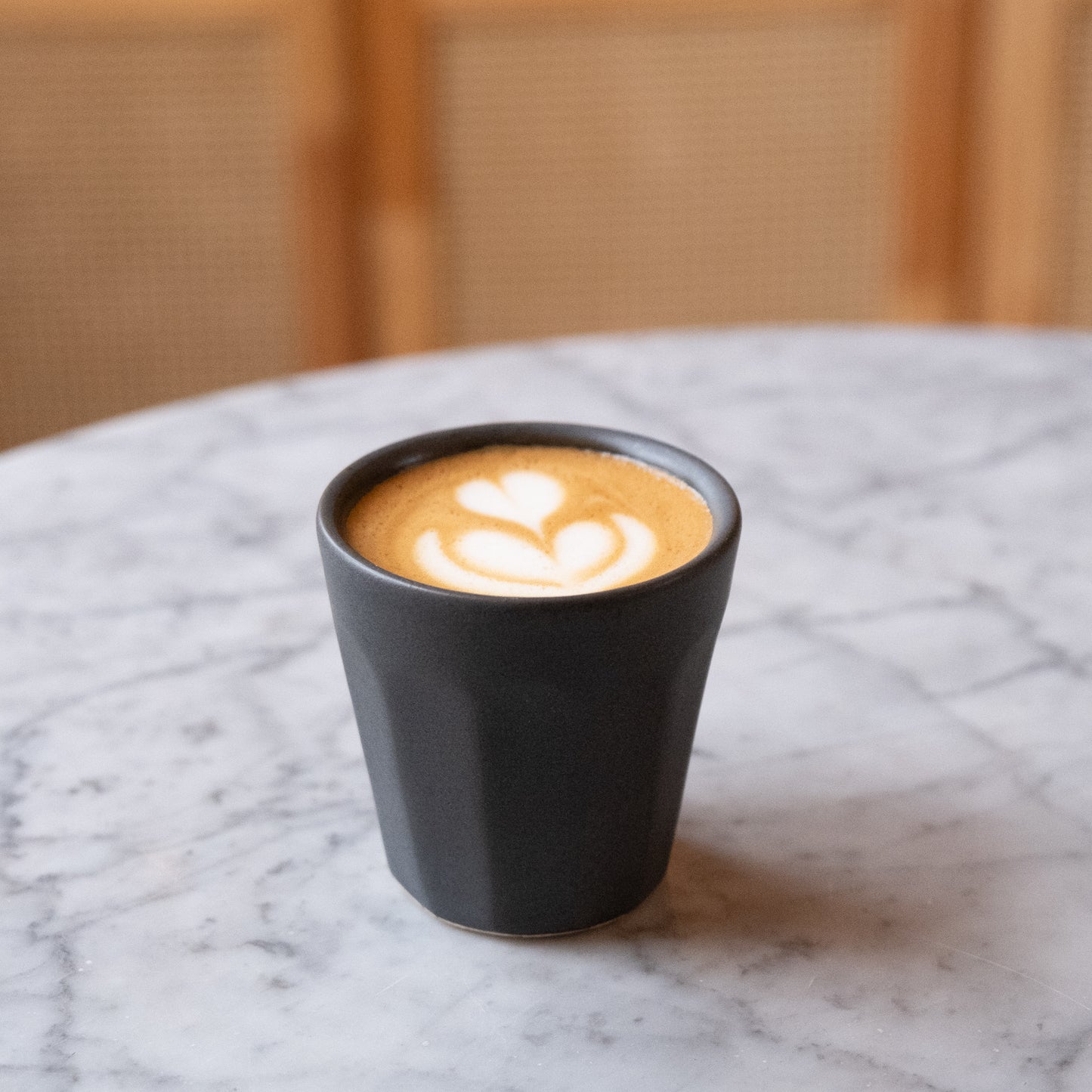 Faceted Cortado Cup - Charcoal