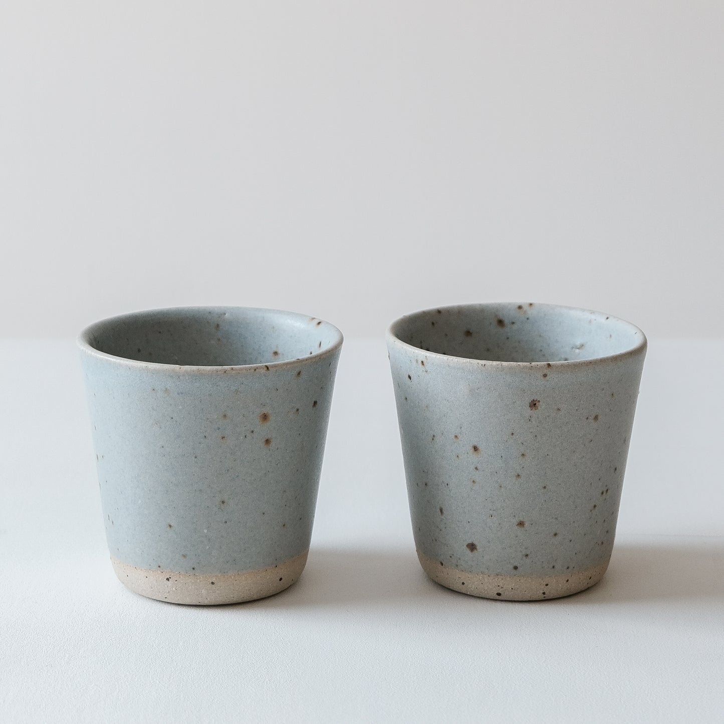 Linen Blue & Speckled Beakers - Set of 2 SECONDS - DOR & TAN