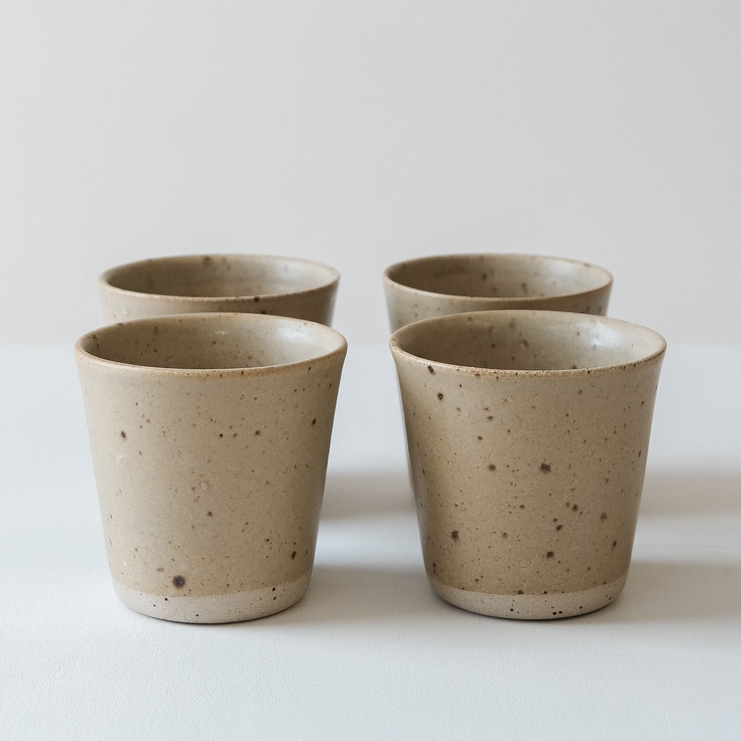 Spelt & Speckled Beakers - Set of 4 SECONDS - DOR & TAN