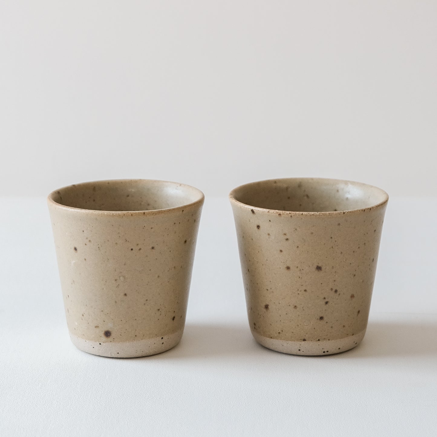 Spelt & Speckled Beakers - Set of 2 SECONDS - DOR & TAN