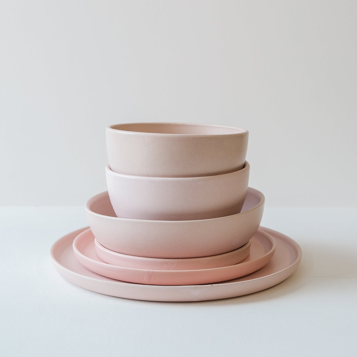 Set of Everyday Dinnerware Feldspar Pink - Set of 6 SECONDS