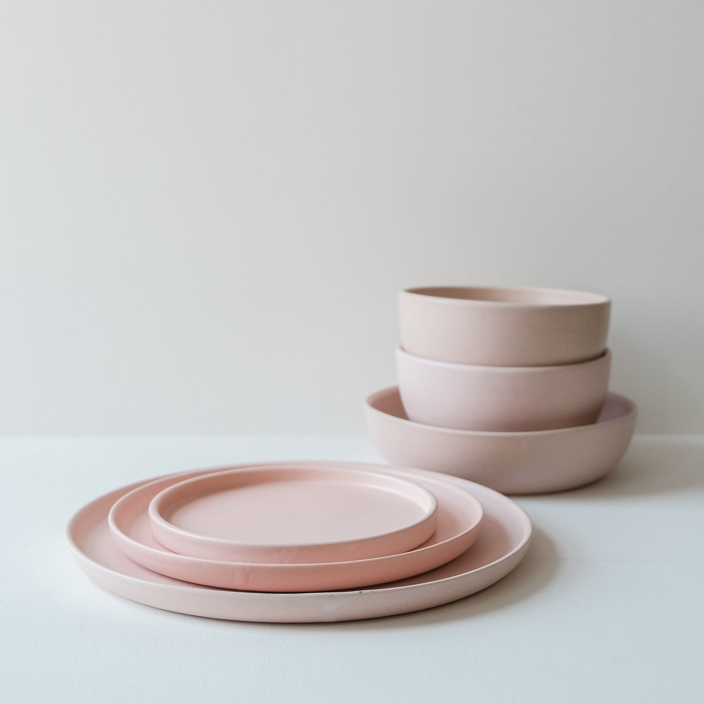 Set of Everyday Dinnerware Feldspar Pink - Set of 6 SECONDS
