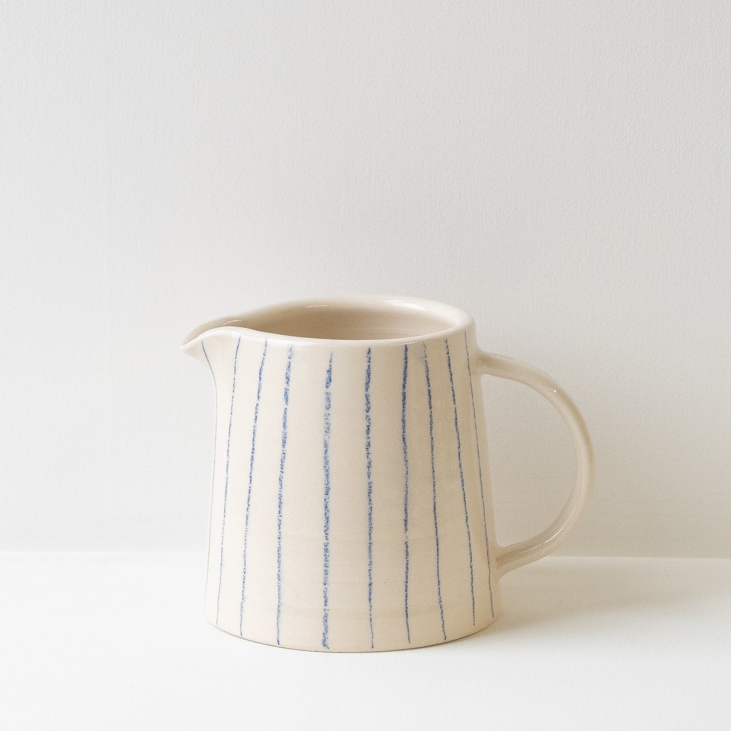 Blue Striped Coffee Medium Jug