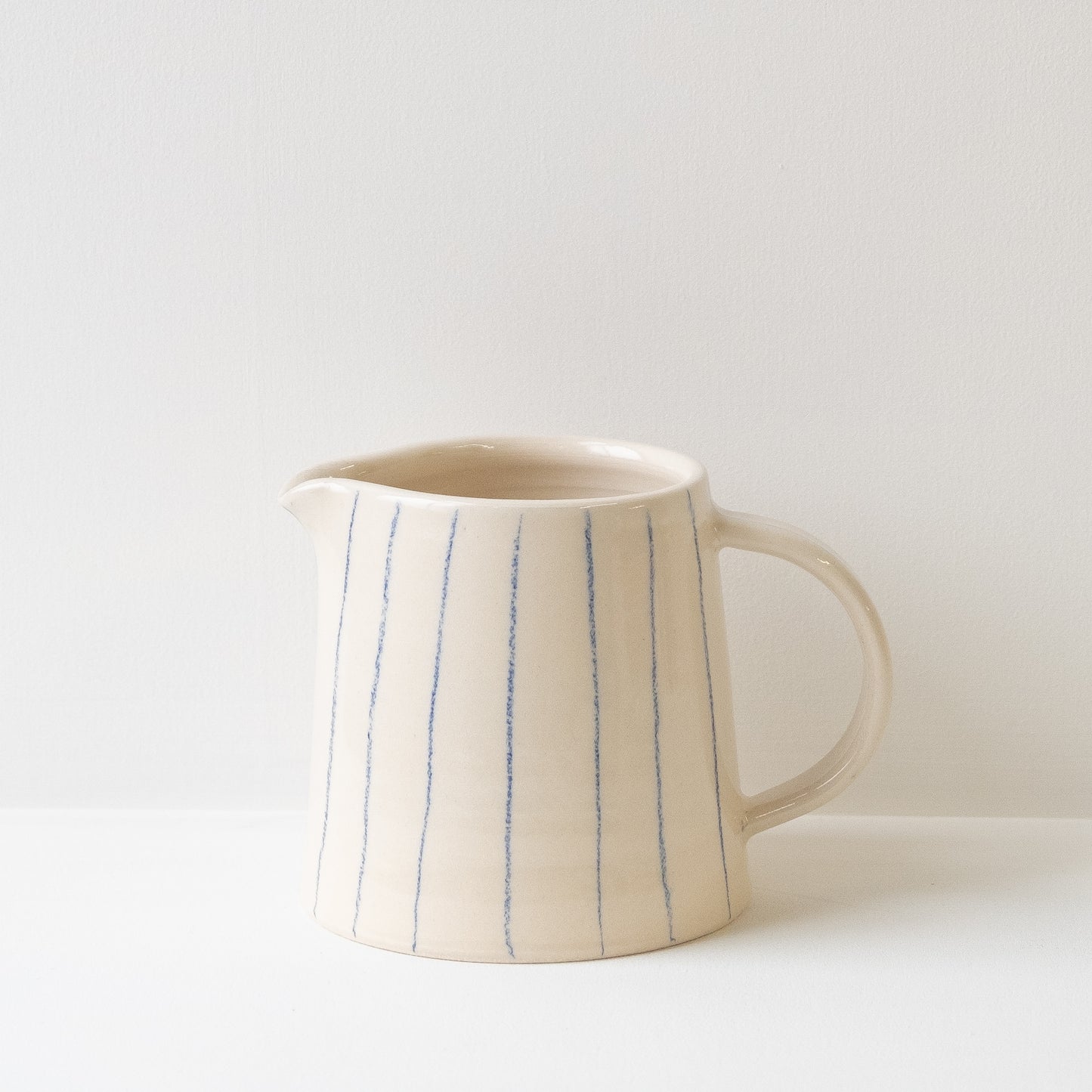 Blue Striped Coffee Medium Jug