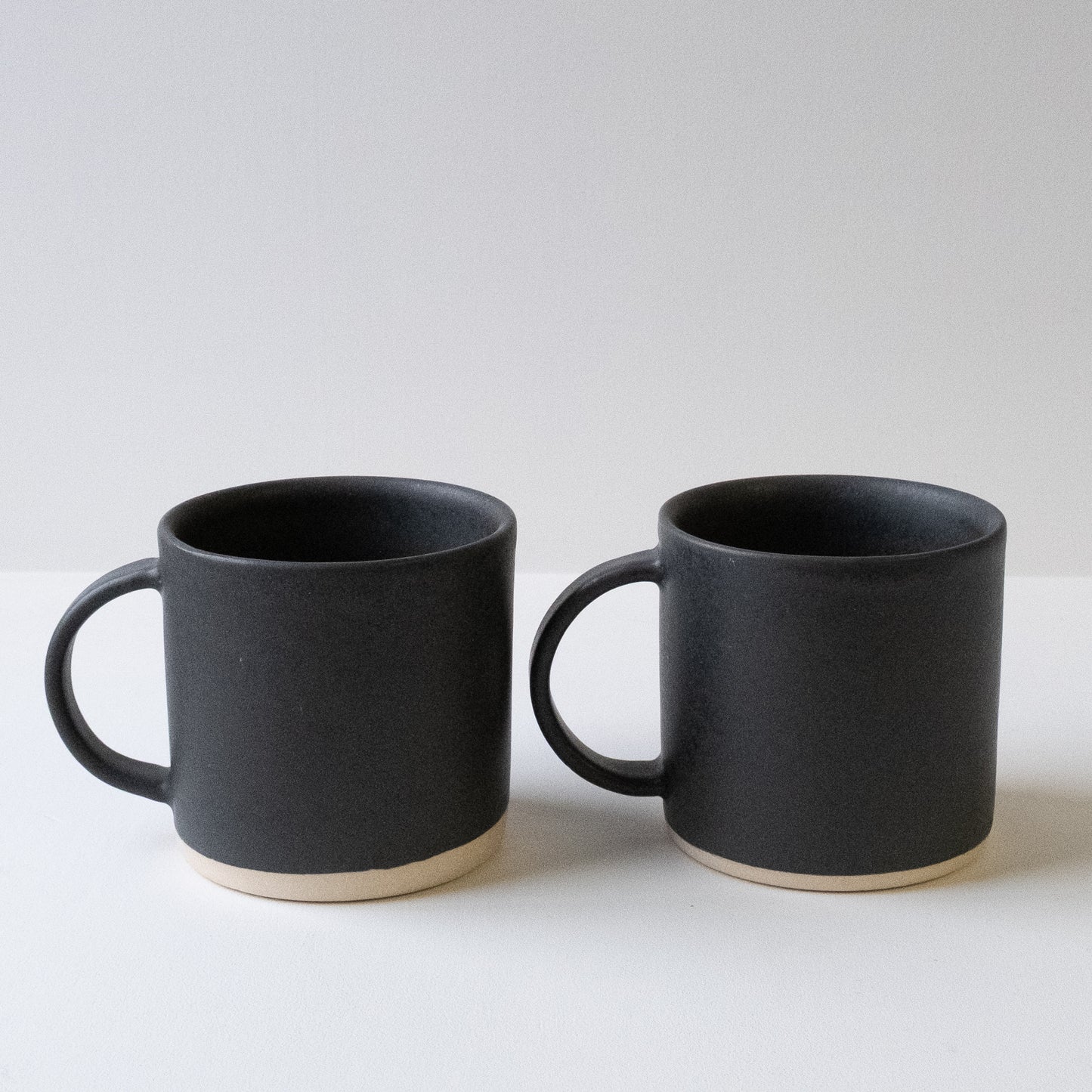 Charcoal Mugs - Set of 2 SECONDS - DOR & TAN