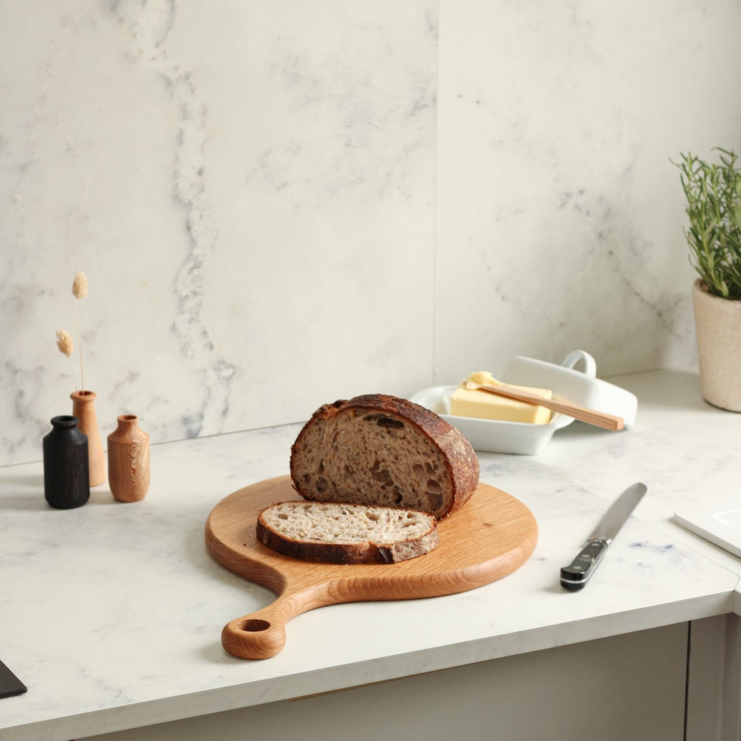 Round Serving Board - Oak