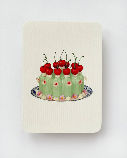 Greeting Card - Chartreuse Cream Blancmange
