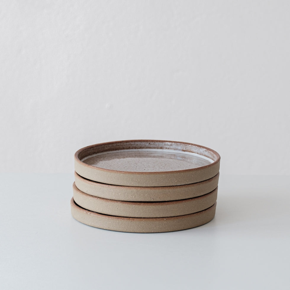 Everyday Cake Plates Oat - Set of 4 (Seconds)