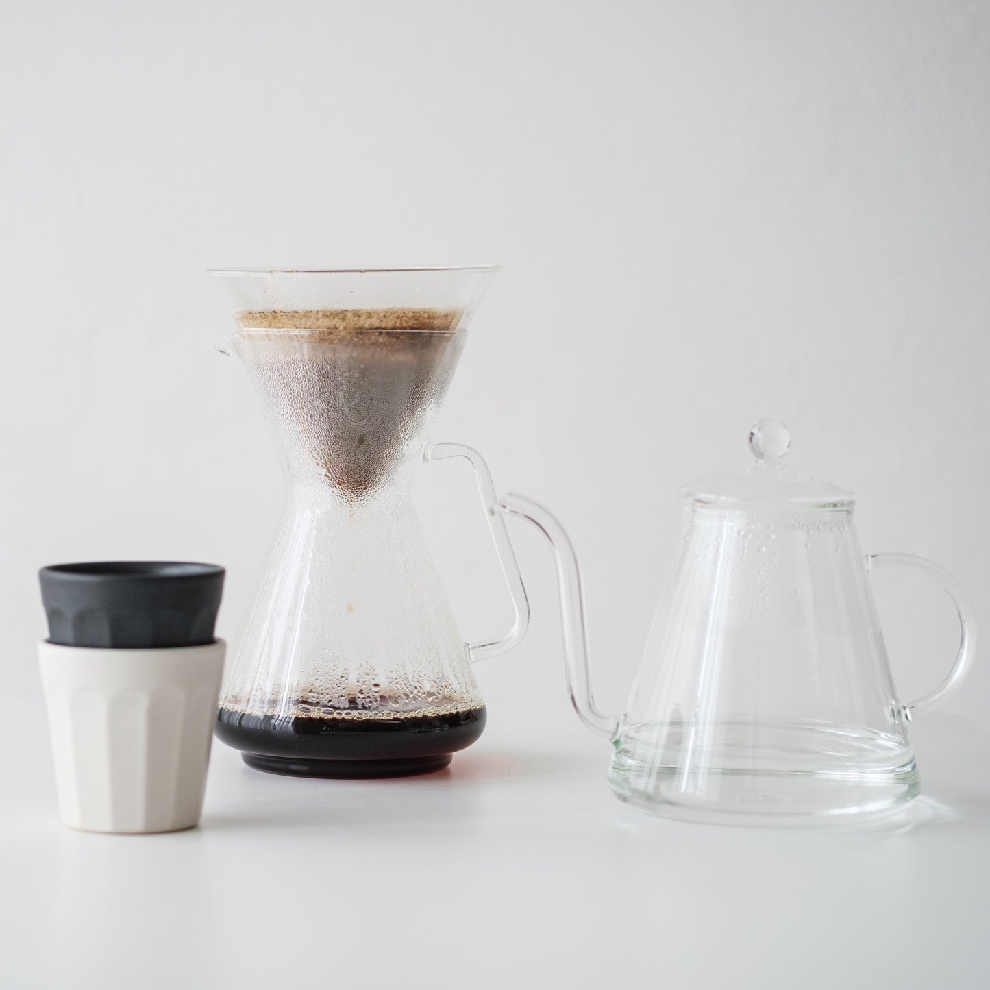 Coffee Maker & Strainer - Glass