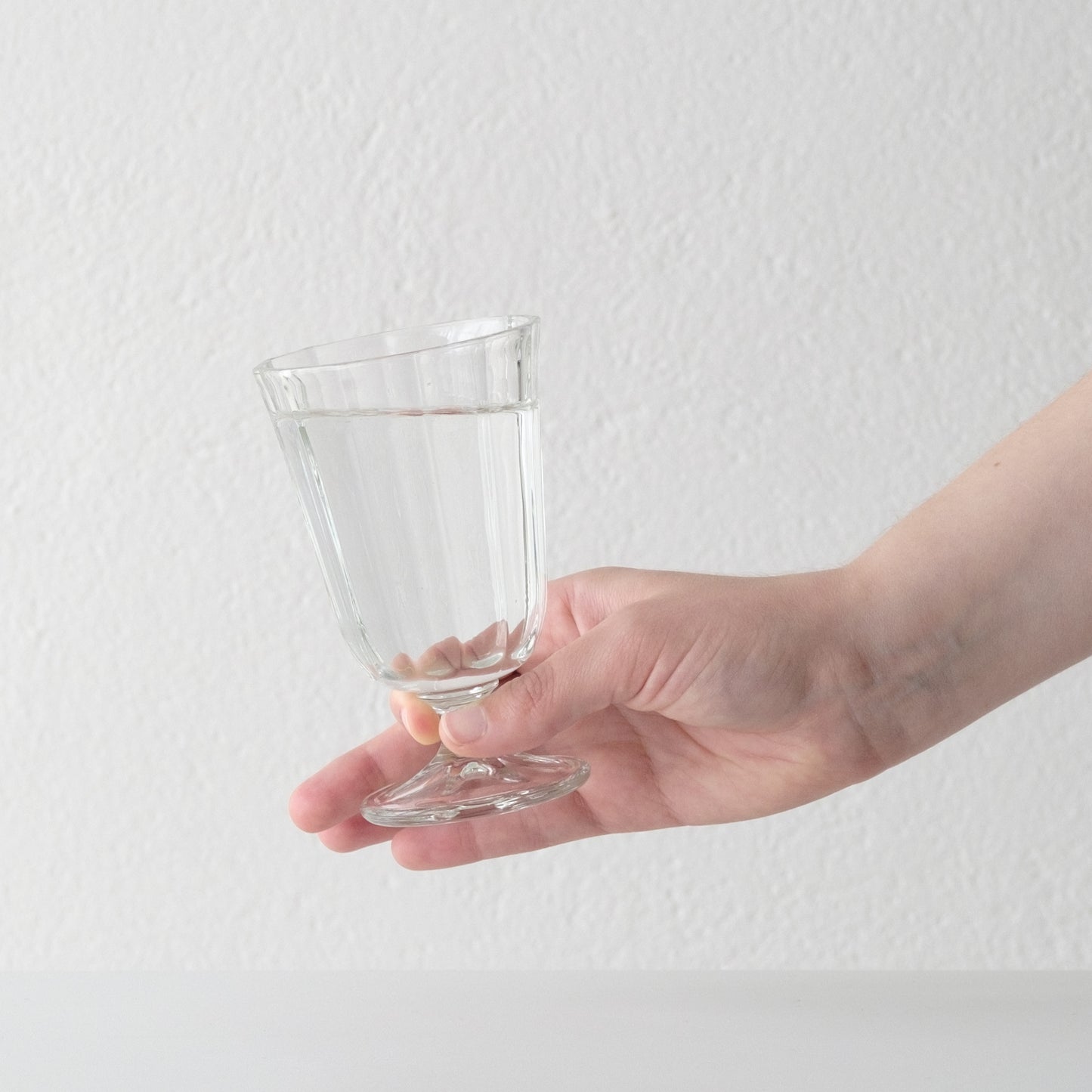 Faceted Wine Glass