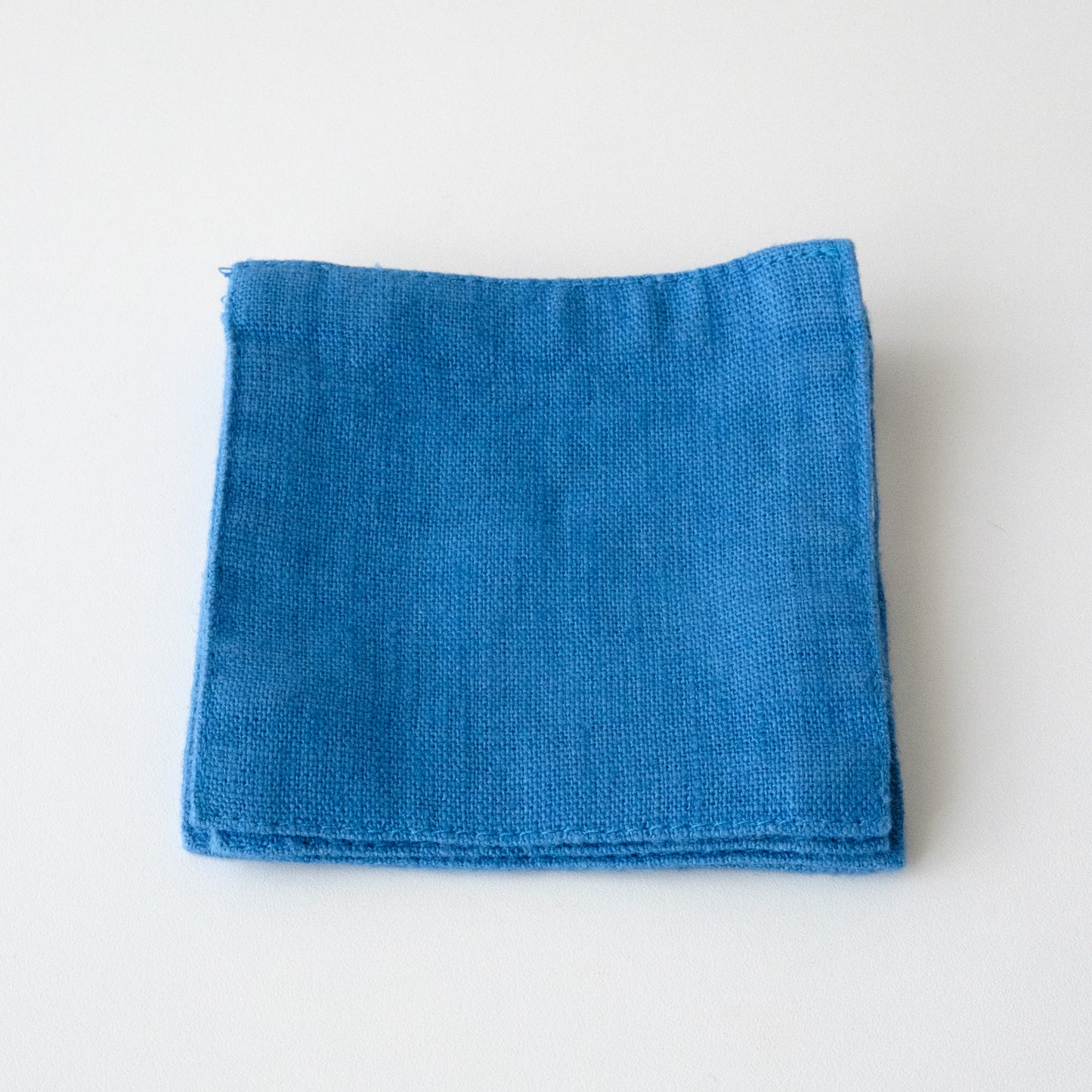 Set of 4 Linen Coasters - Cerulean Blue