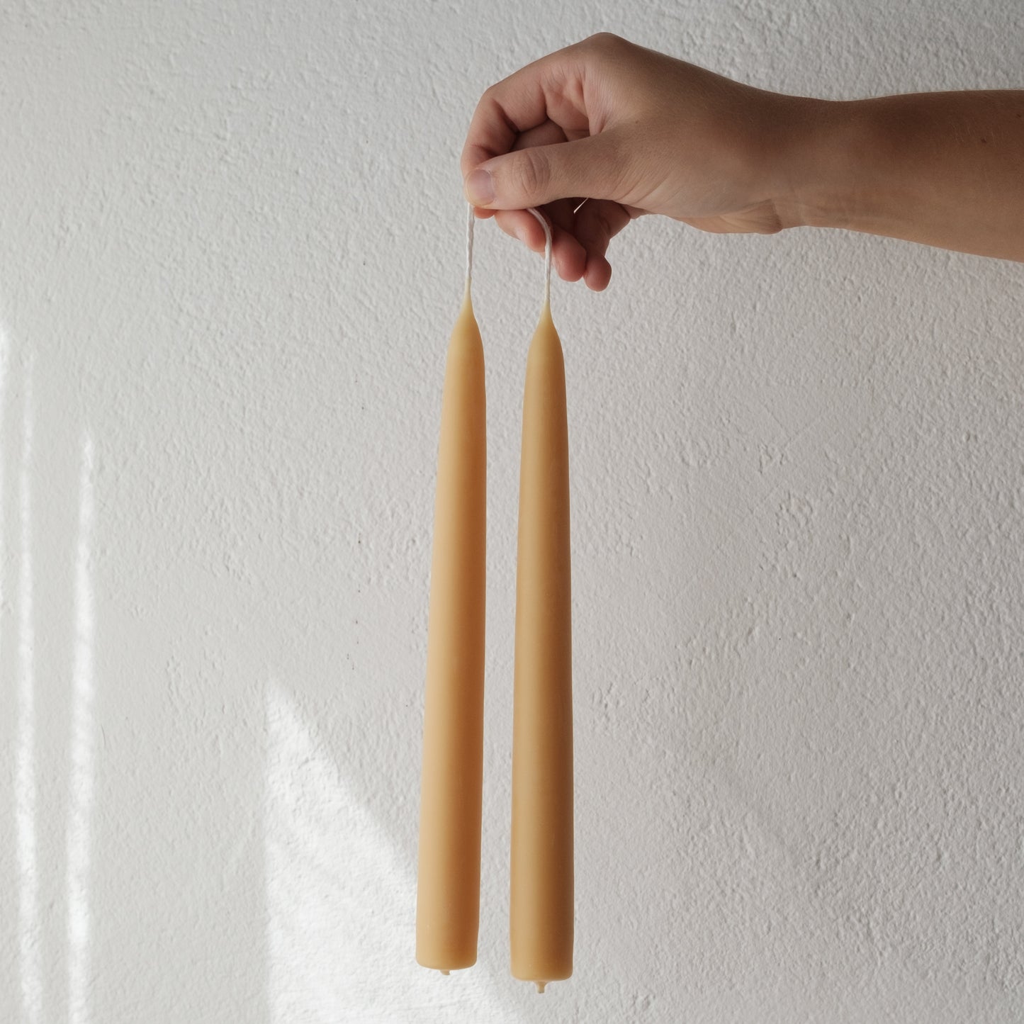 9" Beeswax Dining Candles - Set of 2