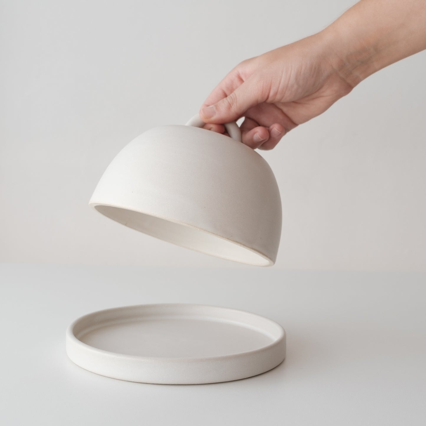 Butter Dish - Matte White