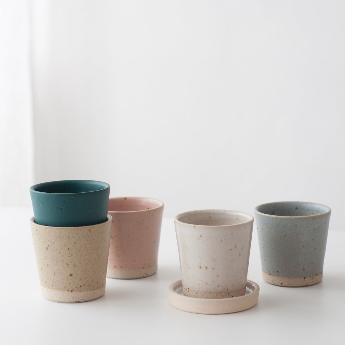 Beaker - Feldspar Pink & Speckled, Beaker - DOR & TAN | Contemporary Handmade Tableware