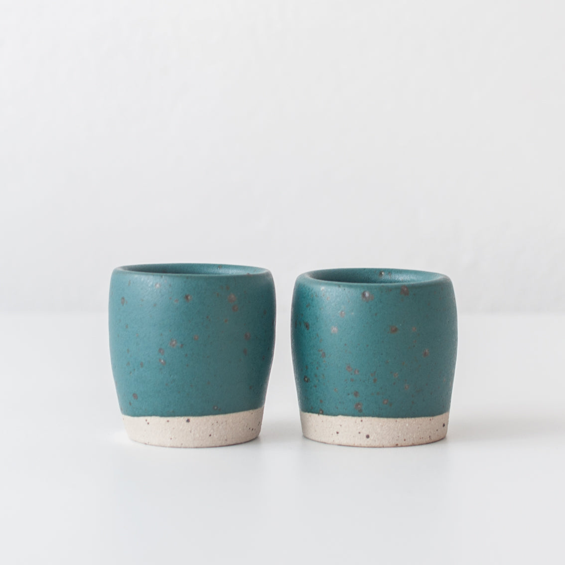 Espresso Cups - Nori Green & Speckle, Espresso Cups - DOR & TAN | Contemporary Handmade Tableware