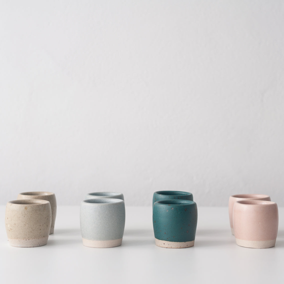 Espresso Cups - Linen Blue, Espresso Cups - DOR & TAN | Contemporary Handmade Tableware