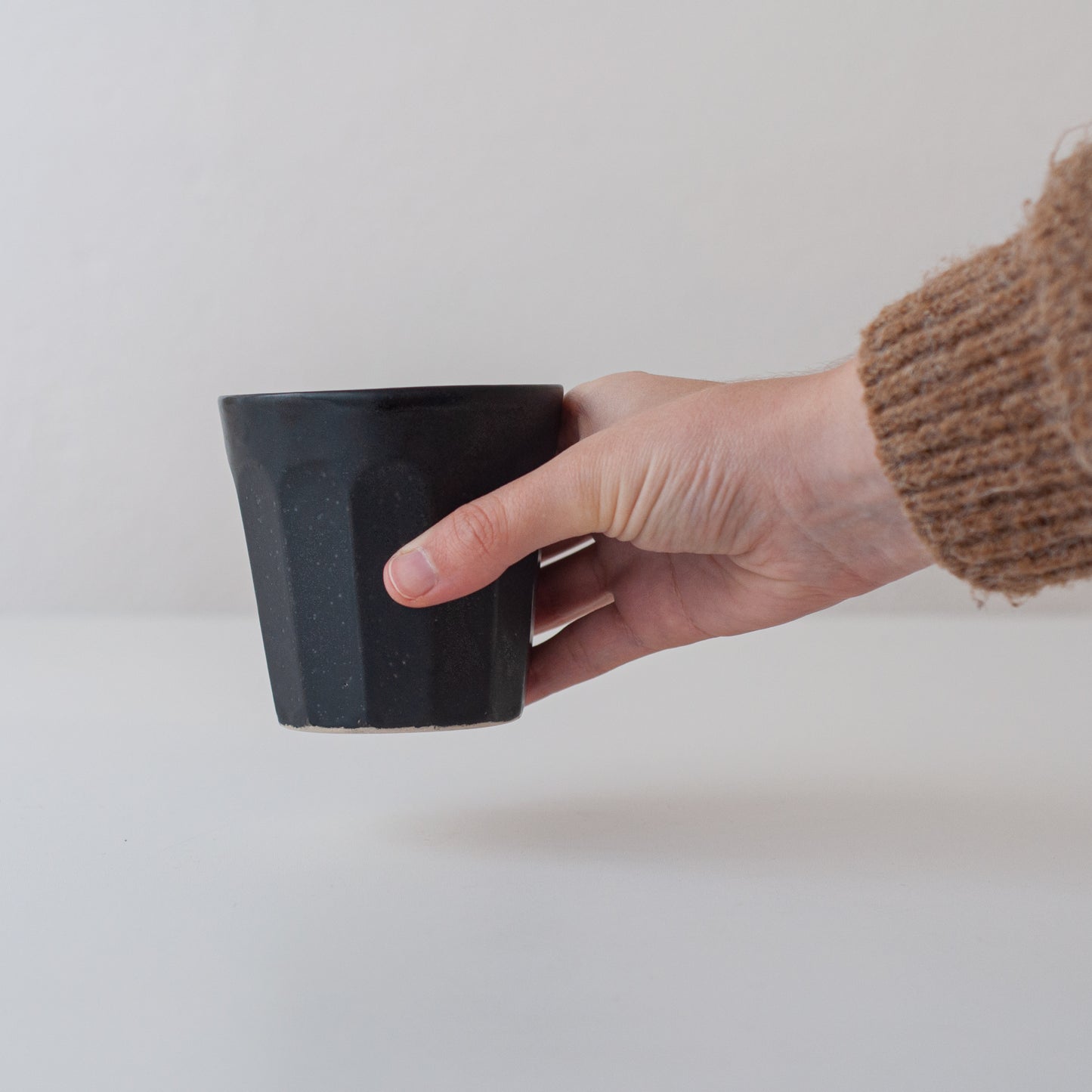 Faceted Beaker - Matte Black