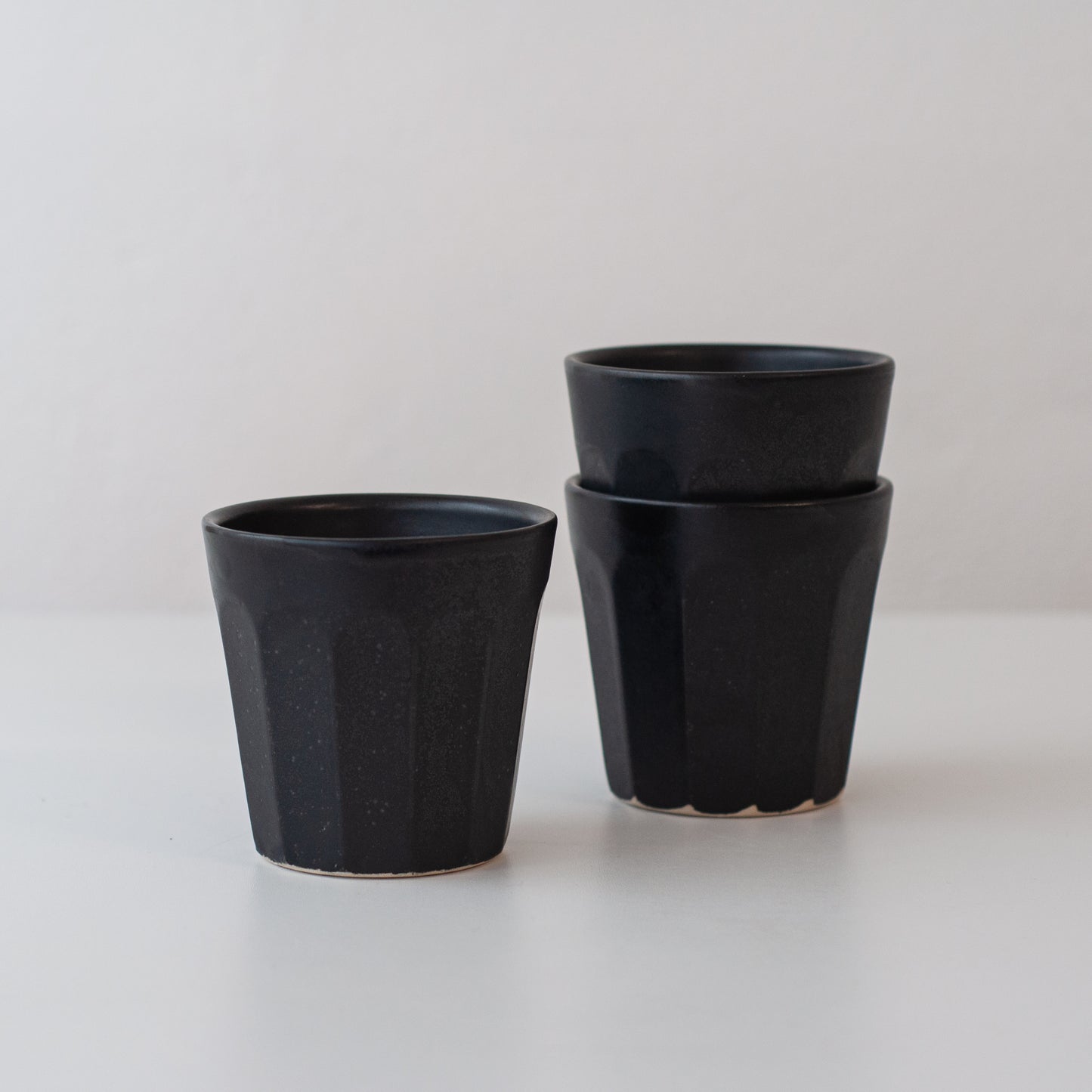Faceted Beaker - Matte Black