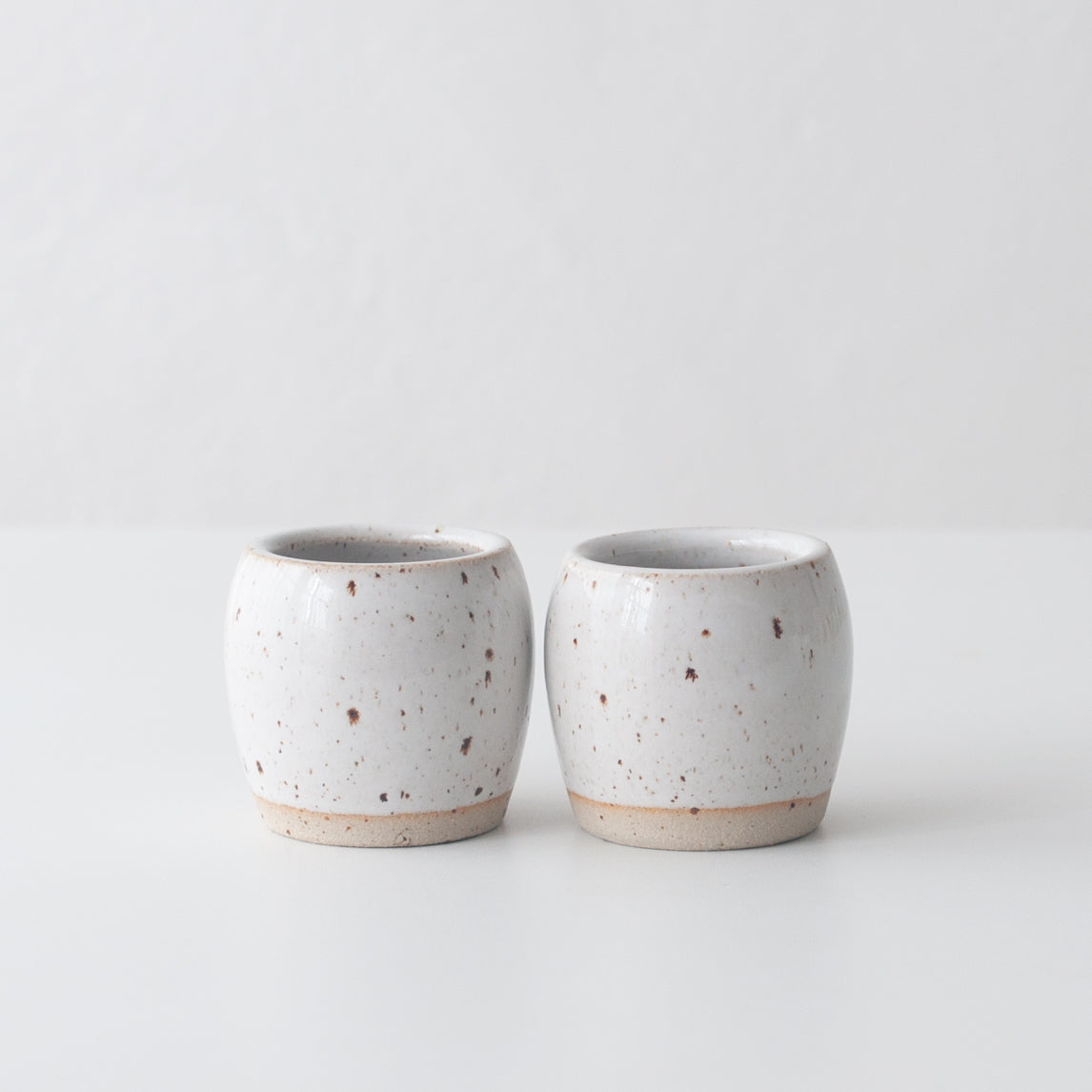 Espresso Cups - Gloss White & Speckled