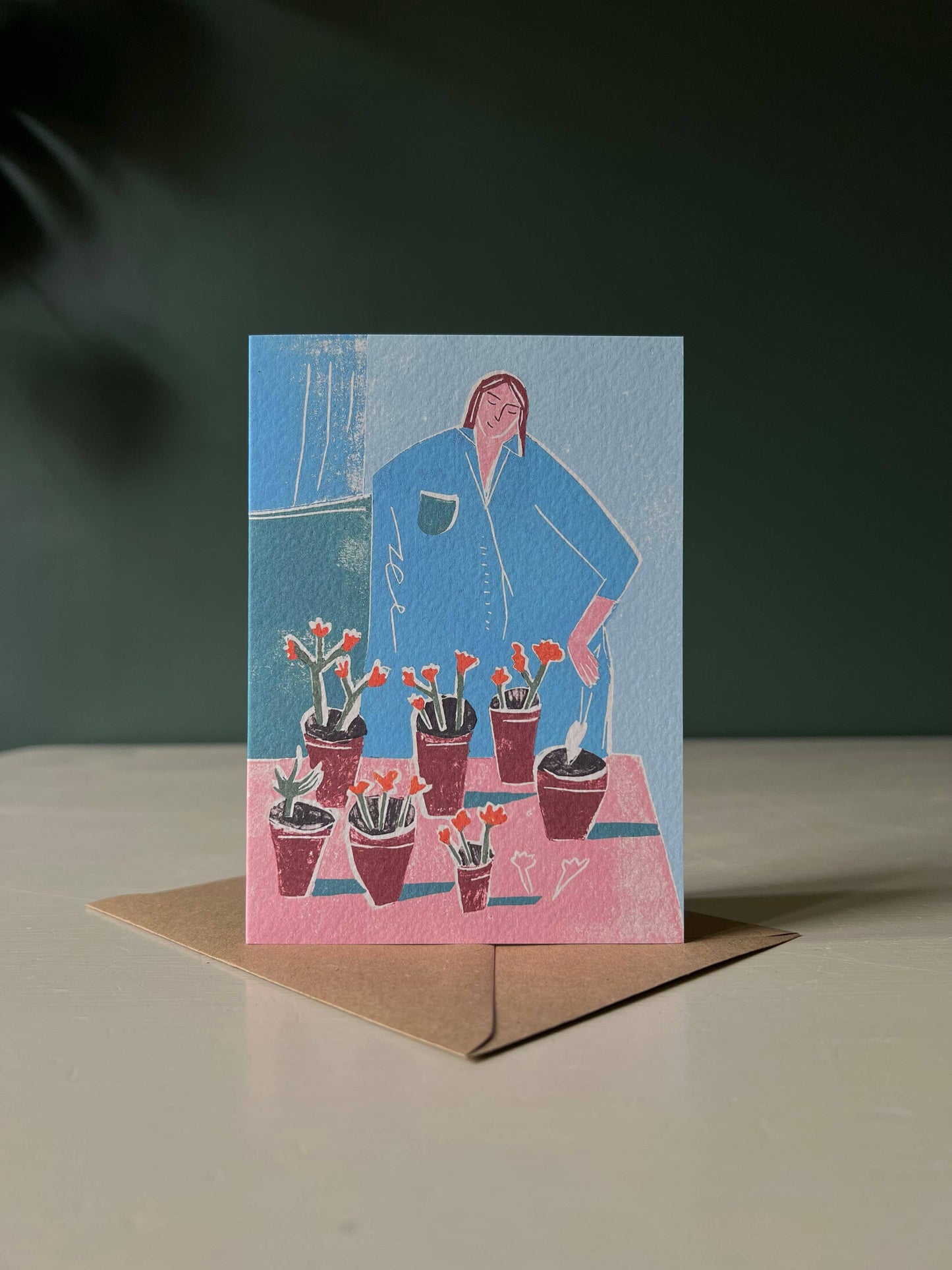 Greeting Card - Potting Plants