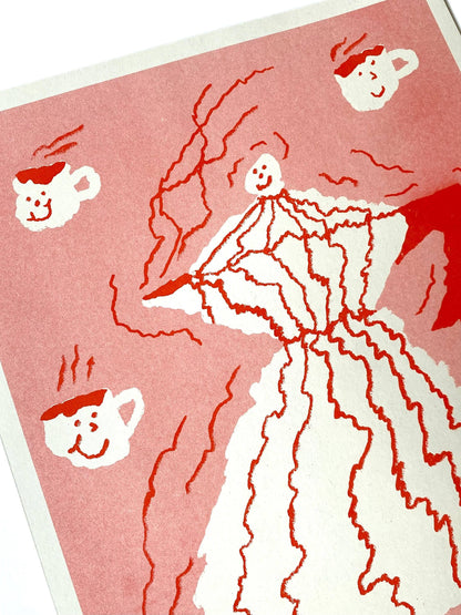Riso print (A3) - Coffee Shakez