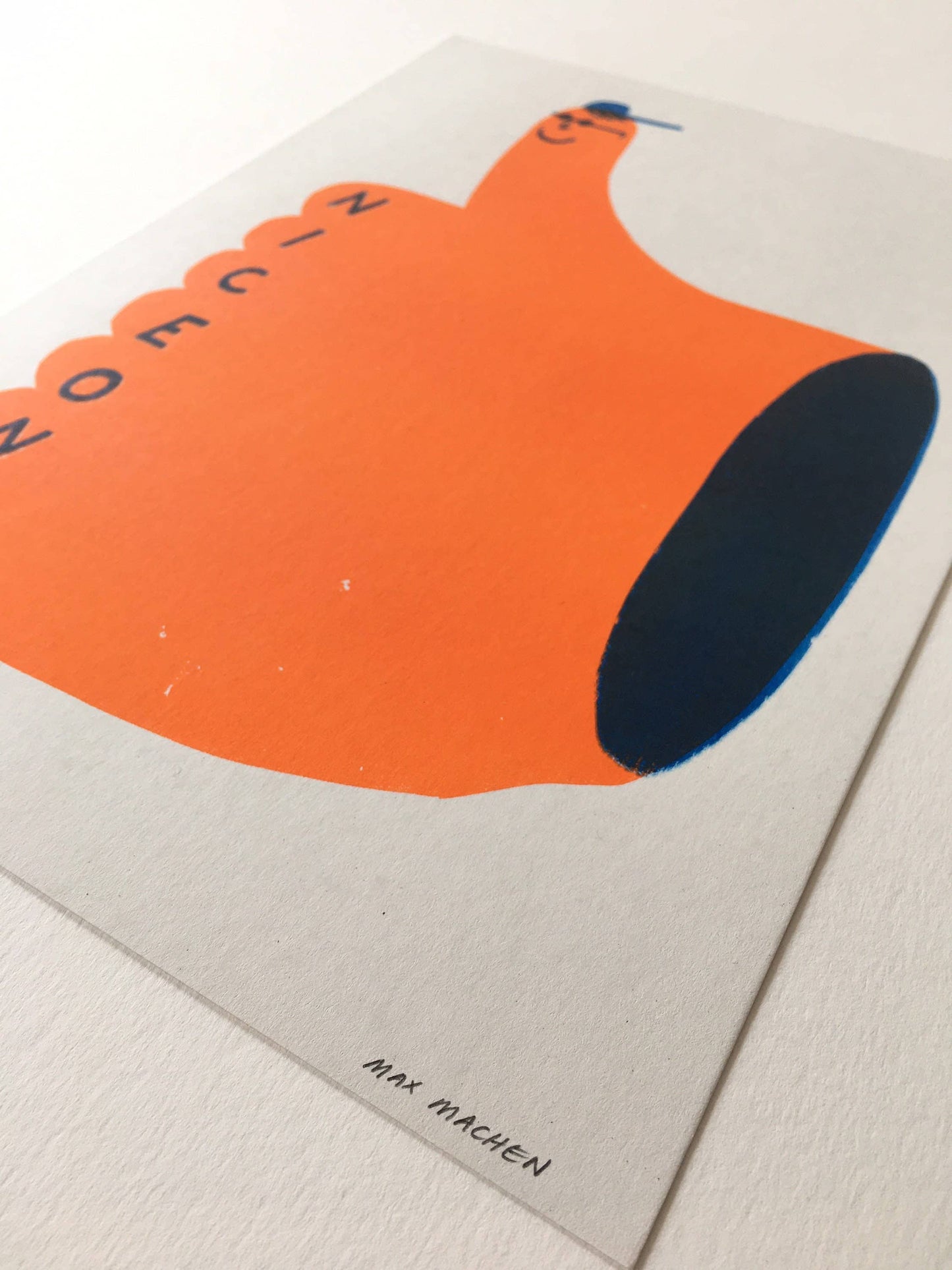 Riso print (A4) - Nice One Thumbs Up