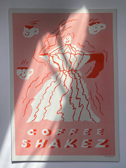 Riso print (A3) - Coffee Shakez