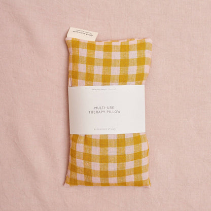 Multi-Use Lavender Therapy Pillow - Wes Gingham Linen