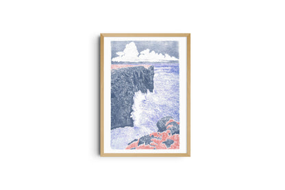 A3 Risograph print - Scotland by Manon Diemer