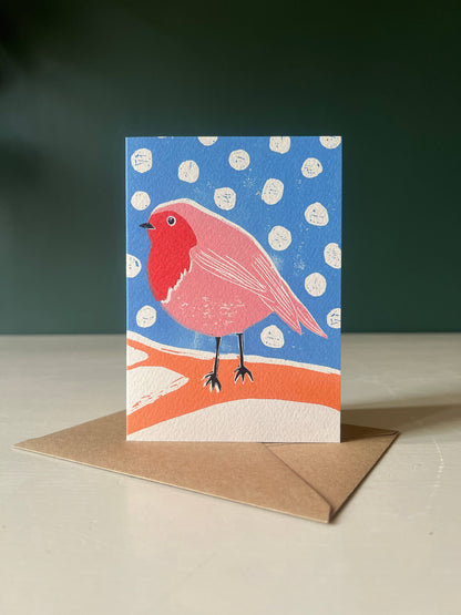 Greeting Card - Christmas Robin