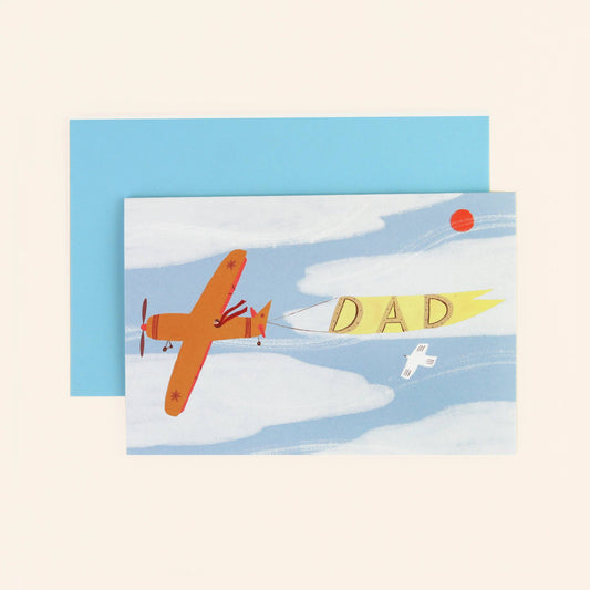 Card - Vintage Plane Dad Card