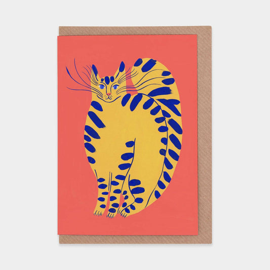 Card - Yellow Feline
