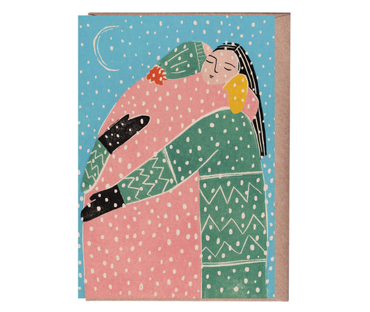 Greeting Card - Christmas Winter Hugs