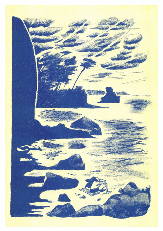 A3 Risograph print - Island of Bréhat by Antoine Cossé