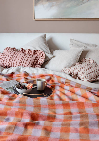 Cotton Cushion Cover - Pink Stripe