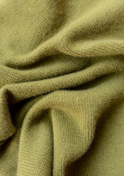 Merino Triangle Scarf - Olive