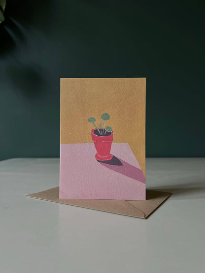 Greeting Card - Pilea Baby