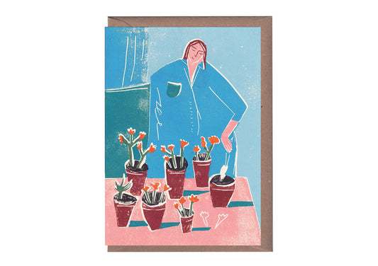 Greeting Card - Potting Plants