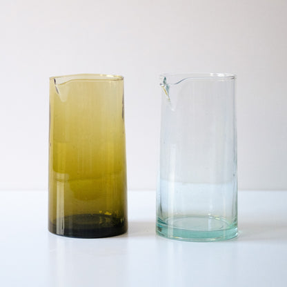 Recycled Glass Carafe - Amber