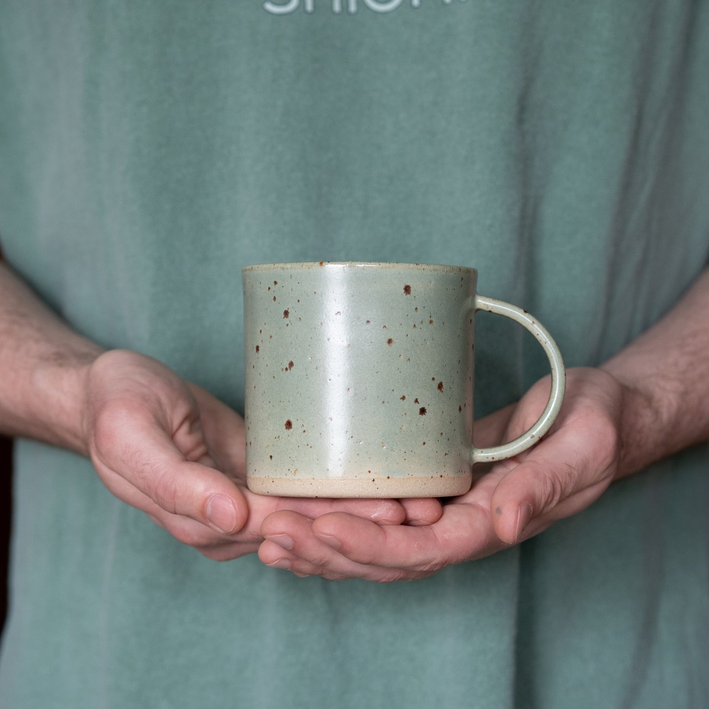 Mug - Celadon & Speckled