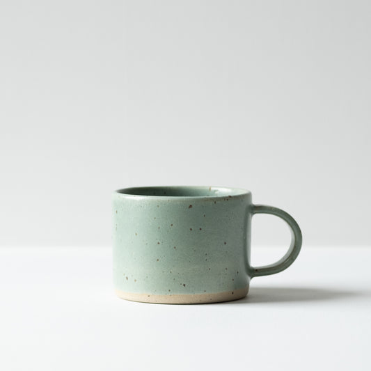 Short Mug - Celadon & Speckled