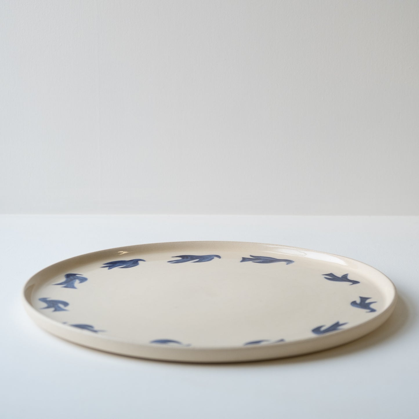 Blue Bird Large Plate - One off Piece