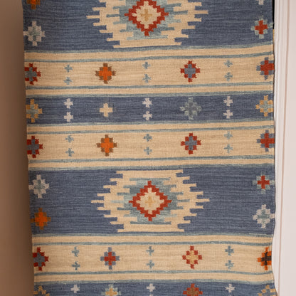 Kilim Rug - Dusty Blue