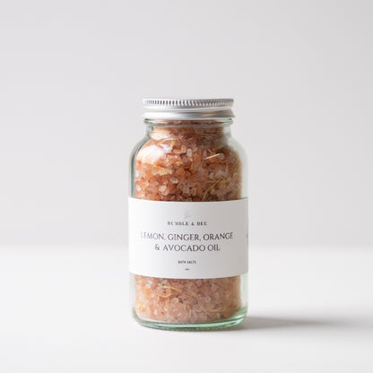 Bath Soak - Lemon Ginger Orange & Avocado Oil