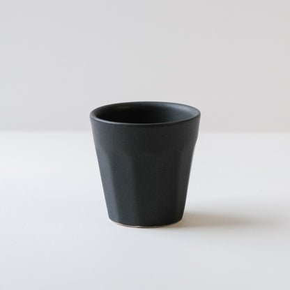 Faceted Cortardo Cup - Charcoal